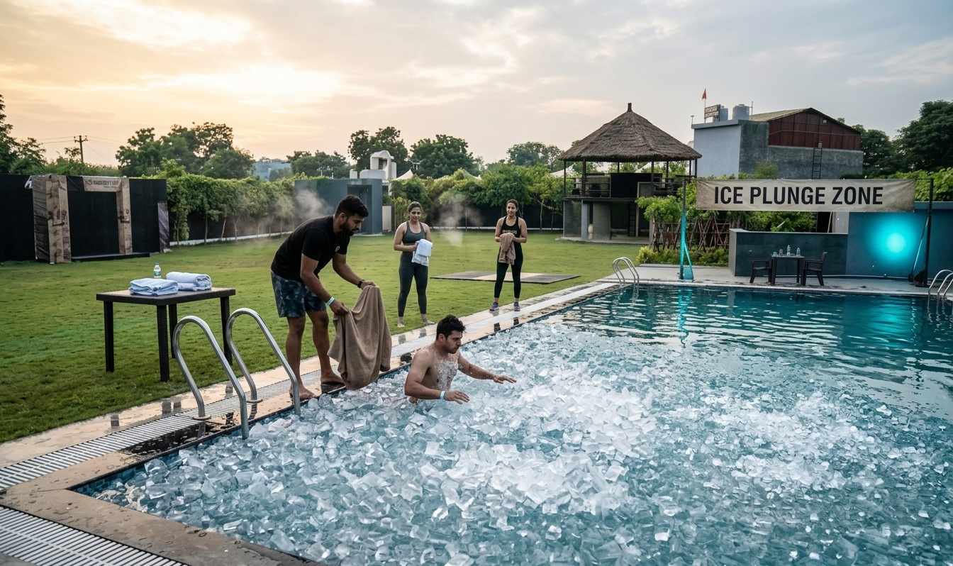 Cold plunge at JUNGLE69